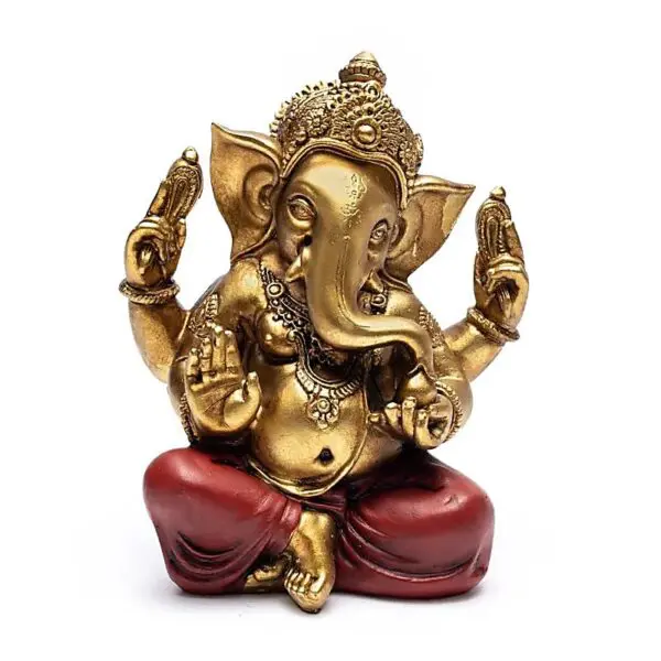 Statue de Ganesh couleur or