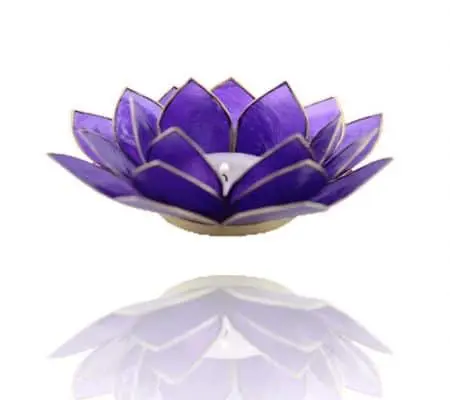 Eclairage Lotus 6° Chakra indigo & or