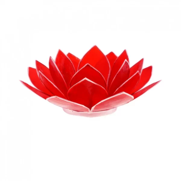 Eclairage Lotus 1° chakra rouge/argent