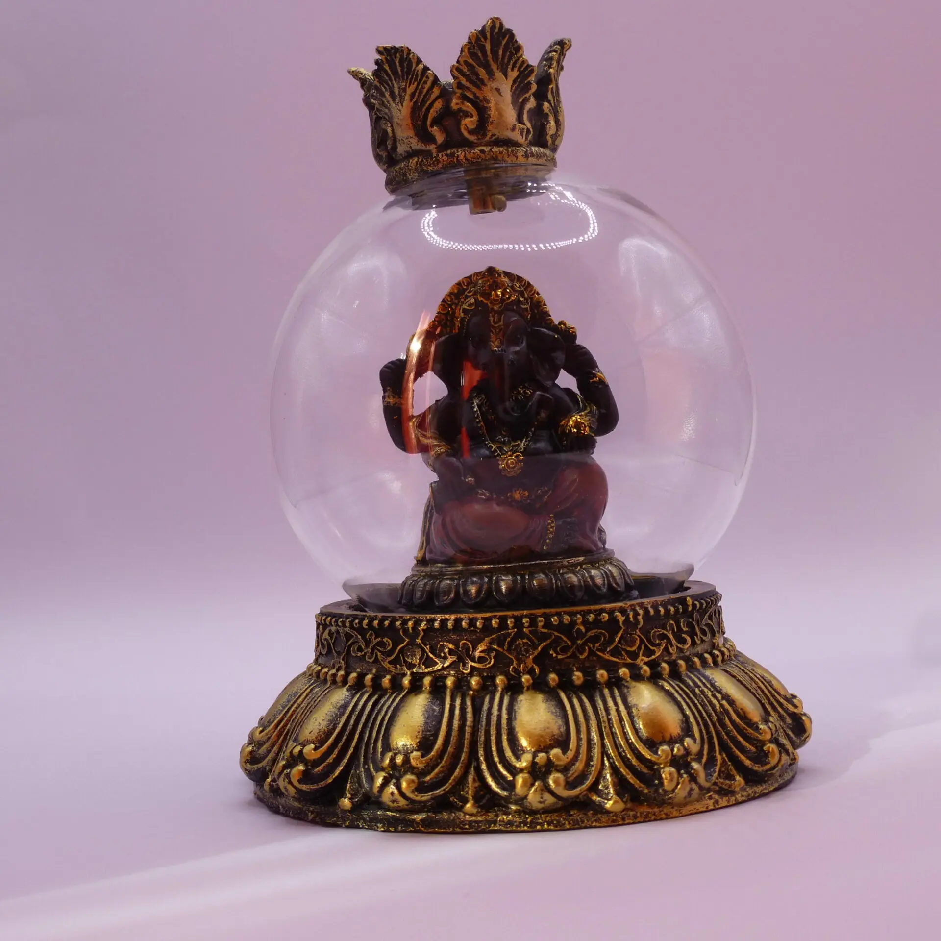 Brûleur d'Encens à Refoulement Reflux Backflow - Globe de Ganesh
