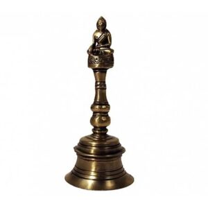 Cloche en bronze avec Bouddha