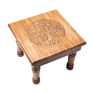 Table d’appoint en bois Arbre de vie