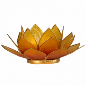 Eclairage d’ambiance Lotus des chakra or