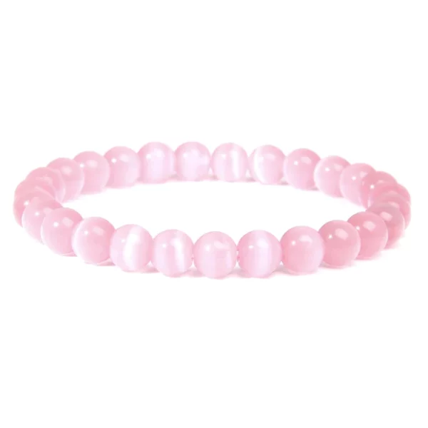 BRACELET BOULE QUARTZ ROSE AA