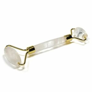 ROULEAU DE MASSAGE POUR LE VISAGE QUARTZ CLAIR