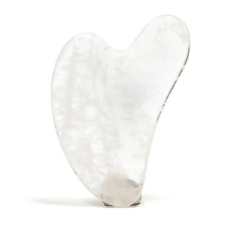 PIERRE DE MASSAGE GUA SHA QUARTZ CLAIR