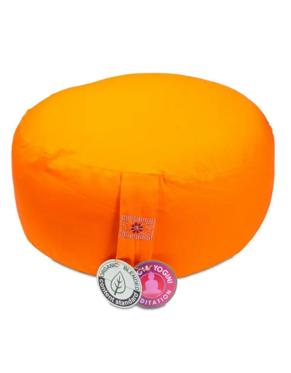 Coussin de méditation Orange coton BIO